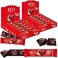 Red Delight Orange and Almond Dark Chocolate Bars - 0.92 oz, Pack of 24 Chocolate Bars - Keto Low-Carb Vegan Snack-Kosher No Added Sugar Gluten-Free - Smooth Creamy European Treat