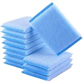 Nylon Cleaning Scrub Pad 12 Pack,Long-Lasting and Reusable Dishwashing Sponge,All-Purpose Scouring Pads Sponge for Kitchen,Bathroom