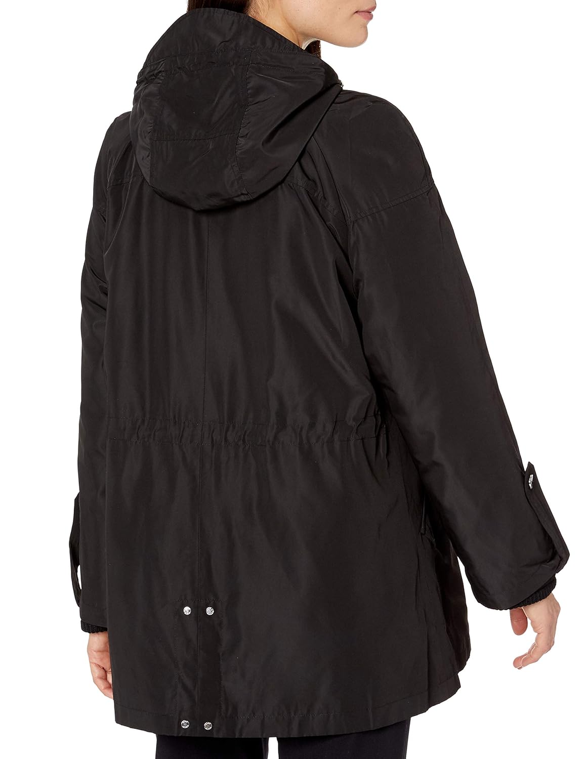 anne klein raincoat with hood