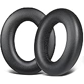 SOULWIT Lambskin Earpads Replacement for Sennheiser Momentum 4 Over/Around Ear Wireless Headphones, Ear Pads Cushions with High-Density Noise Cancelling Foam - Black