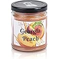 Georgia Peach - Southern Peach Fruit Scented Melt- Maximum Scent Wax Jar Candle- 6 Ounces- Gift for Women, Men, BFF, Friend, Wife, Mom, Birthday, Sister, Daughter, Anniversary