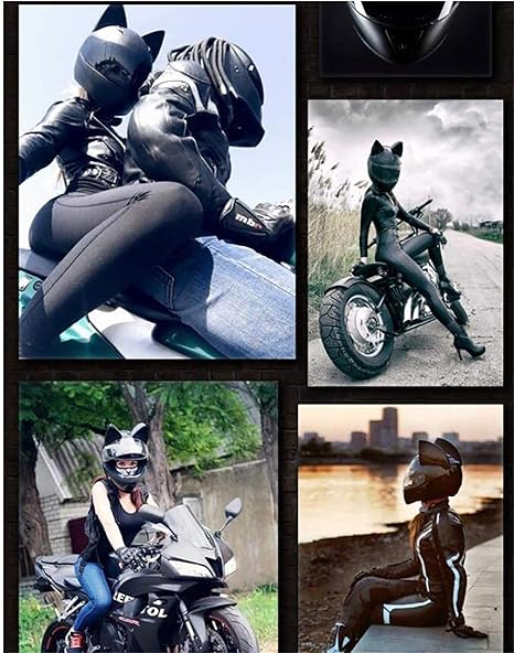 Amazon Co Jp オートバイフルフェイスヘルメット猫耳原付フルフェイスヘルメット ダブルレンズ取り外して洗えるインナー裏地dot証明書コンパクト統合ヘルメット原付チョッパーヘルメット A M ホーム キッチン