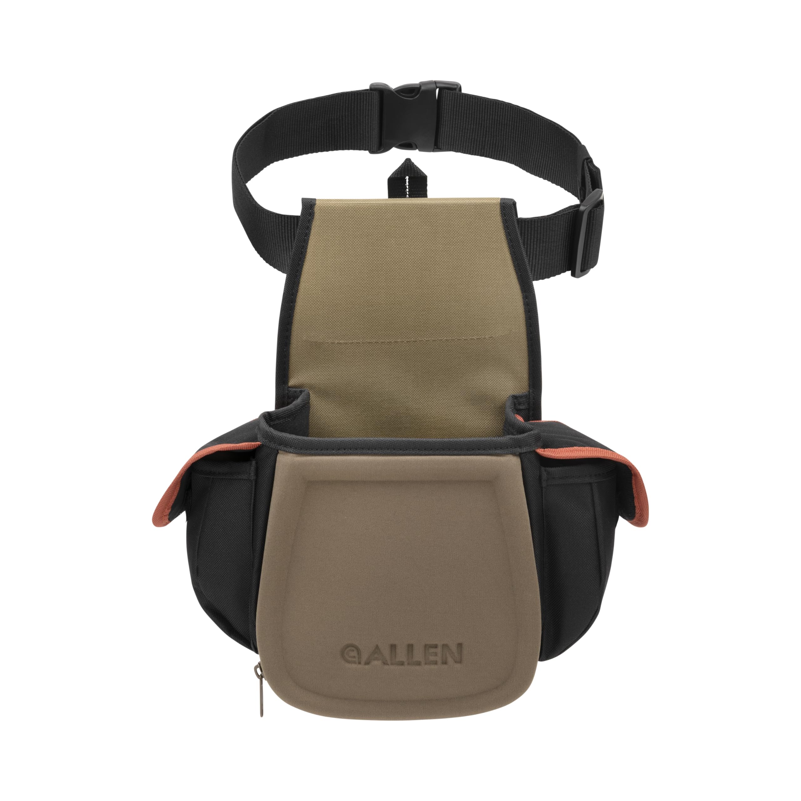 Allen Company Eliminator Pro Double Compartment Shooting Bag, Black/Coffee/Copper