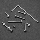Jttxiu 410-Piece M2 Hex Socket Screw Set 304 Stainless Steel Nuts Washers with view 5