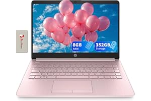 HP Premium Stream 14" HD BrightView Laptop, Intel Celeron N4120, 8GB RAM, 352GB Storage(64GB eMMC+288GB Docking Station Set),