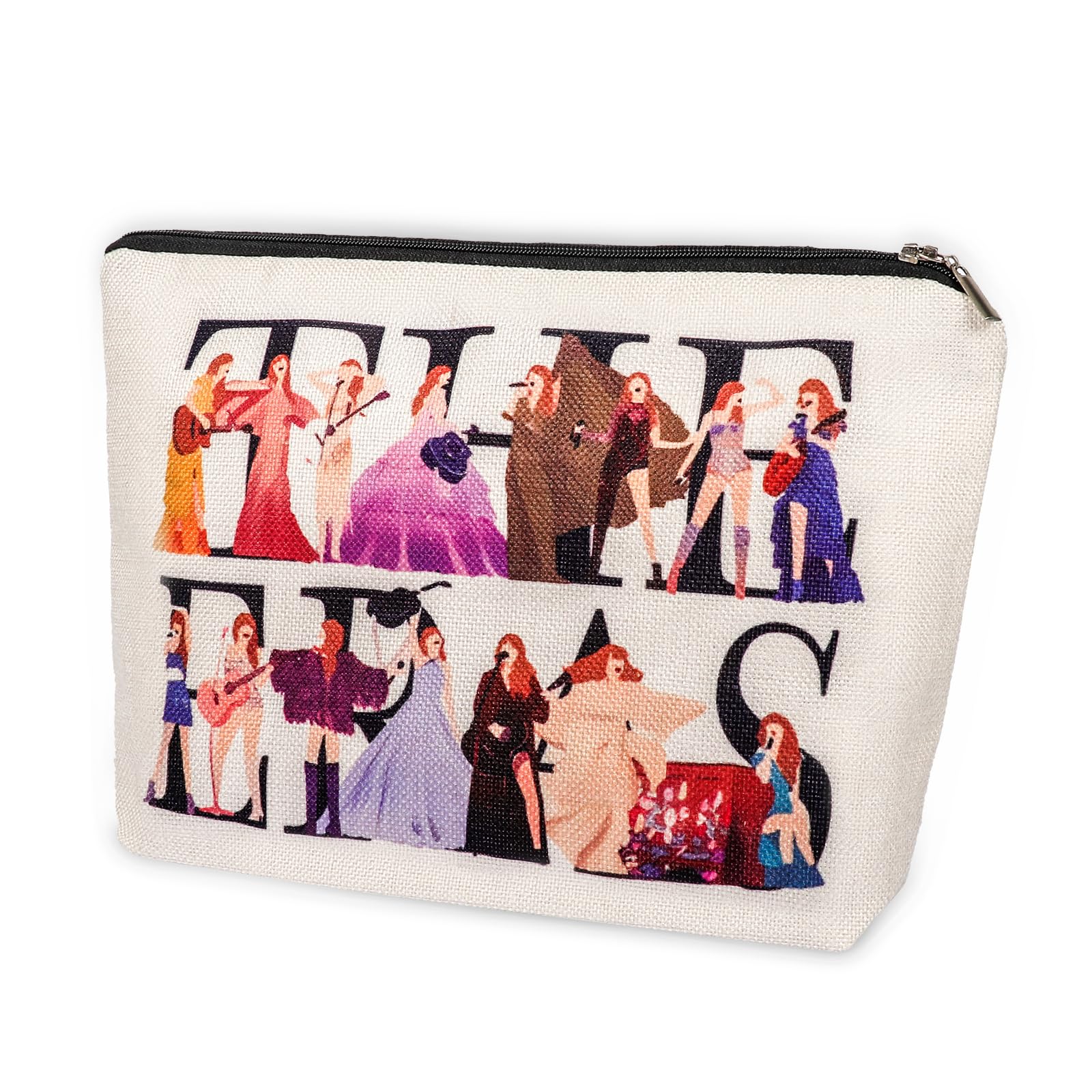 Small Fresh Lovely Cosmetic Wallet Travel Makeup Bag Gifts for Women Sister Mum Music Lover Singer Fans Bride Bridesmaid