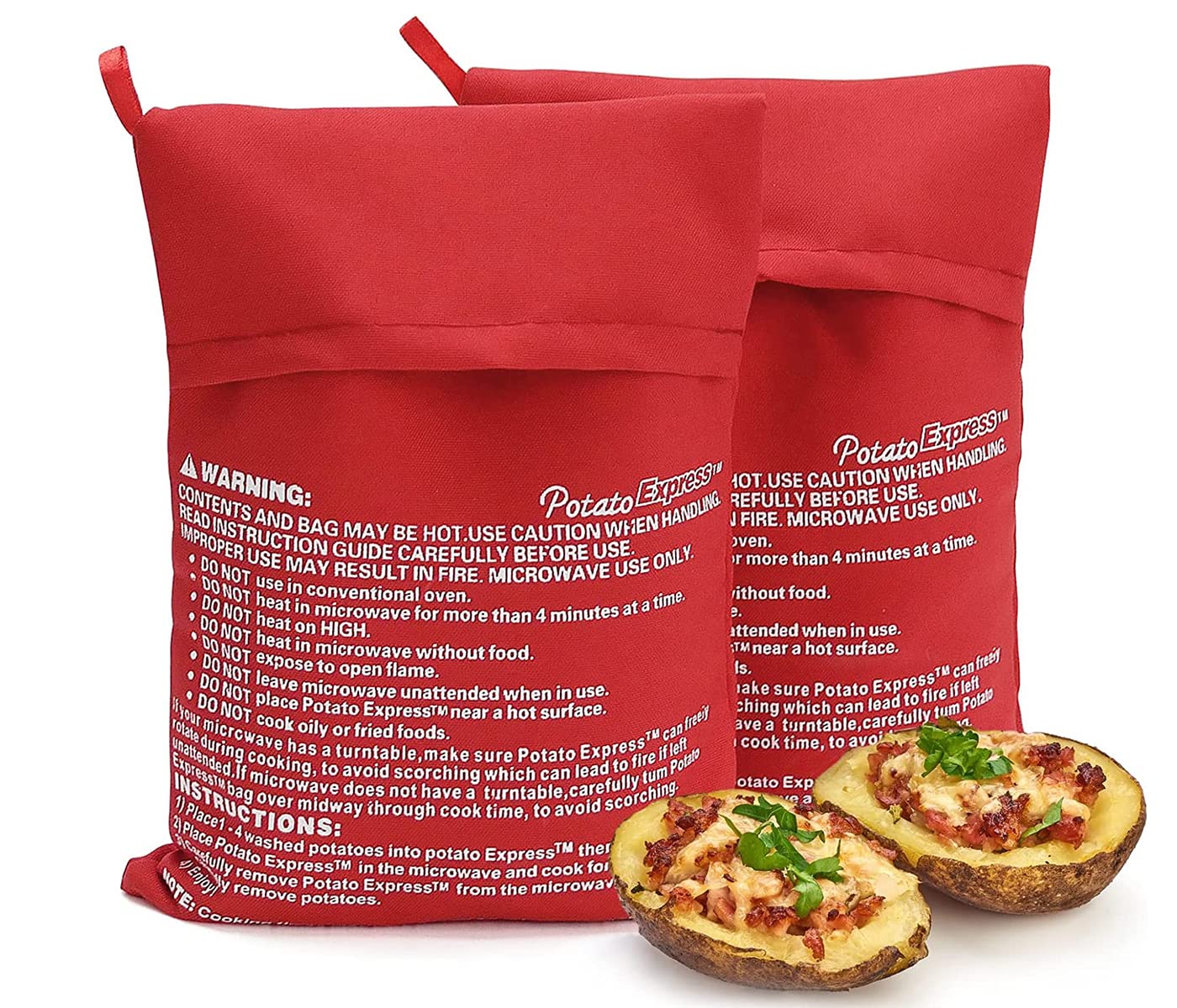YiXuTag Microwave Potato Bag, 2 Pieces Potato Bag, Potato Express, Microwave Potatoes, Microwave Potato, Bag, Microwave Cooking Bag, Cooking Bag, Microwave