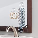 InterDesign 18130 Power Lock Suction Cup Towel Hooks Clear Plastic Set of 6 view 5