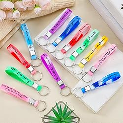 Fumete 24 Pcs Inspirational Keychains Gift for