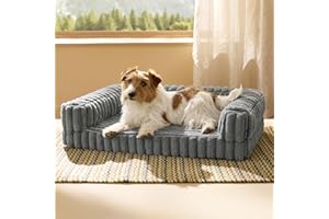 Bedsure Orthopedic Dog Bed for Medium Dogs, Waterproof Memory Foam Medium Pet Beds with Sides, Non-Slip Bottom and Egg-Crate 