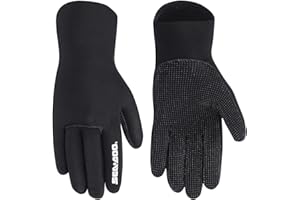 Sea-Doo Unisex Neoprene Gloves Black 1.5MM Neoprene - 286729