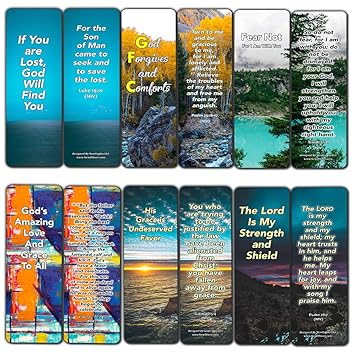 Bible Verses Bookmarks About Controlling Our Emotions For When Your Faith Is Feeble For Those Dealing With Disappointment 12 Pack Bookmarks When You Feel Empty And Lost 12 Pack Amazon In Office Products