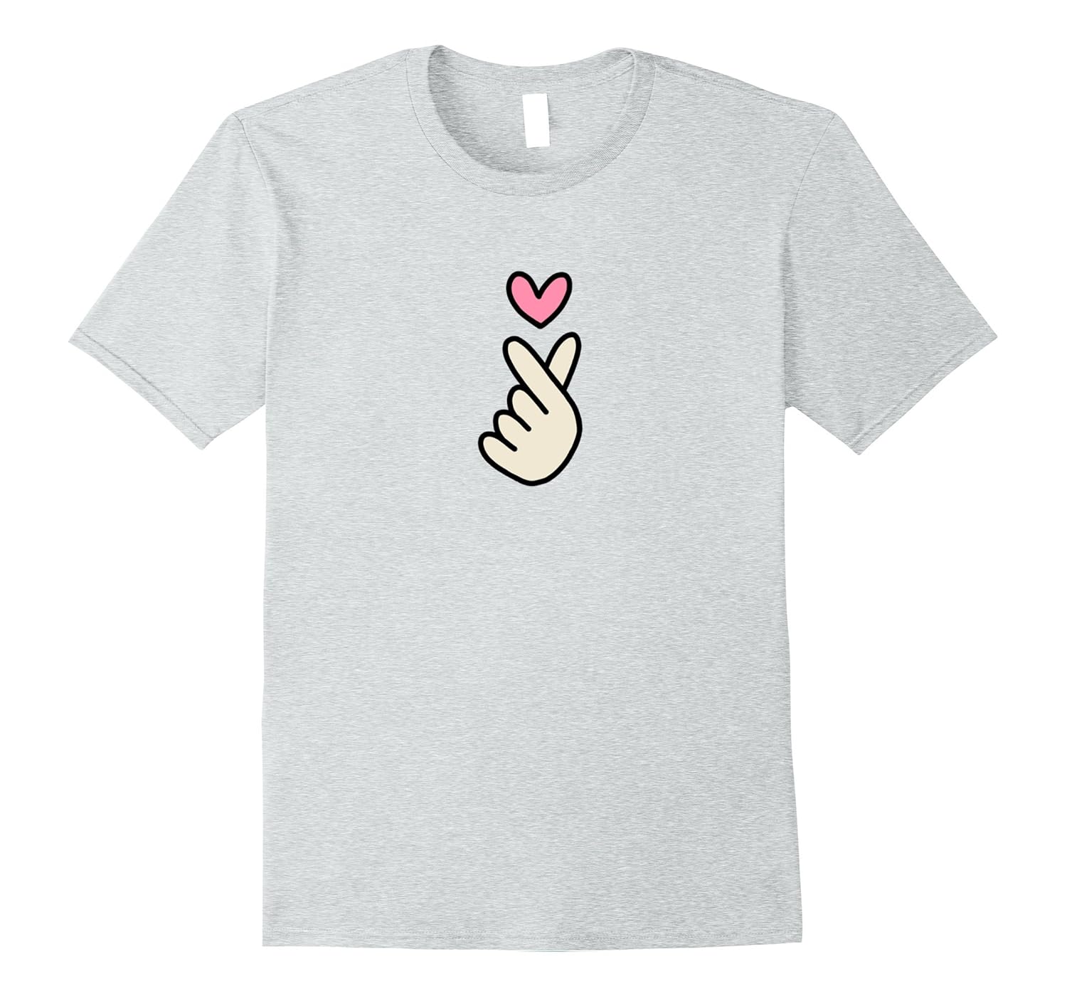 KOREAN FINGER HEART - I Love You, Saranghae Graphic T-Shirt- TPT