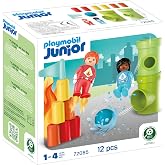 Playmobil | Junior | Junior: Superhero Action | Building Set with Water Woman, Fire Man, Towers &amp; Ball Track Elements | for Children Aged 1+ | 72085
