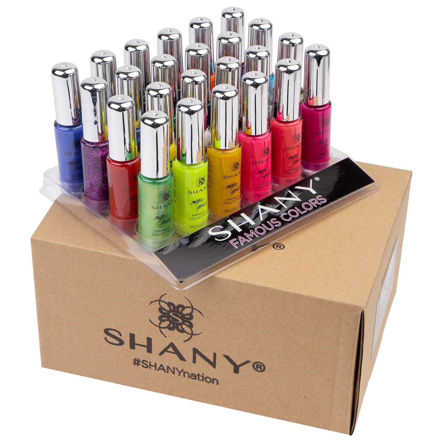 SHANY Nail Art Set (24 Famous Colors Nail Art Polish, Nail Art Decoration) : Beauty