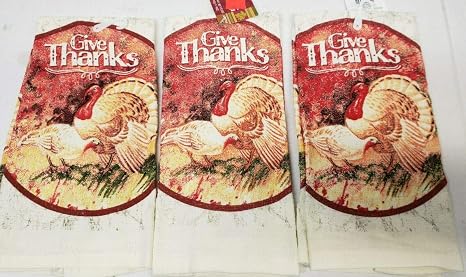 Amazon.com: THE RAISE Towels, Set of 3 Printed Kitchen ...