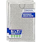Bagean Microwave Filter 7.6&rdquo; x 5.1&rdquo; Fits GE WB06X10309 Oven Grease Filters | Replacement Aluminum Mesh Screen Also Fits LG Kenmore &amp; More - Filters Kitchen Air Over-the-Stove Overhead Vent Fan (2-Pack)