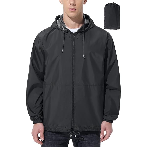 Burnside Lightweight Windbreaker XL Black at Amazon Men's Clothing