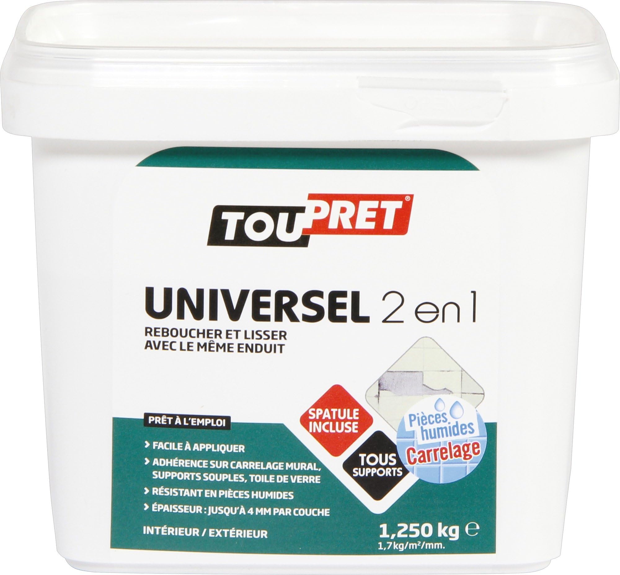 Toupret 310020 Universal 2-in-1 Primer Pack of 1.2 kg