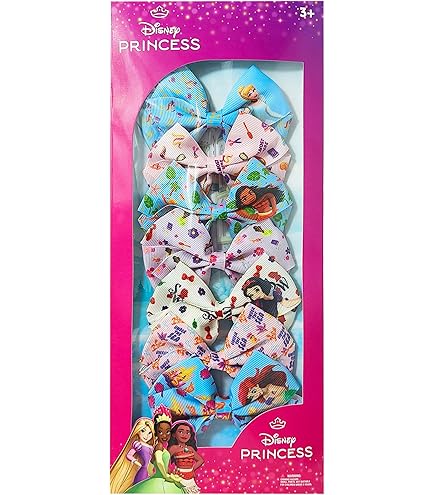 Amazon.com : 10pcs Princess Hair Bow Clips 4 Inch Women  display picture 1