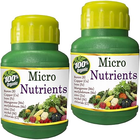 Jio Green garden Store Organic Micronutrients Liquid Fertilizer for All Vegetable Flower and Fruit Plants 125ml + 125 ml