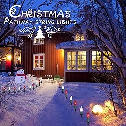 Christmas Pathway Lights Outdoor, 2 Pack 26 Ft 20