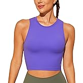 Natural Feelings Nudi Sports Bras for Women Removable Padded Yoga Tank Tops Sleeveless Fitness Workout Crop Tops