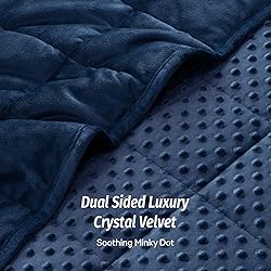 Wemore Minky Dot Weighted Blanket for Adults Twin