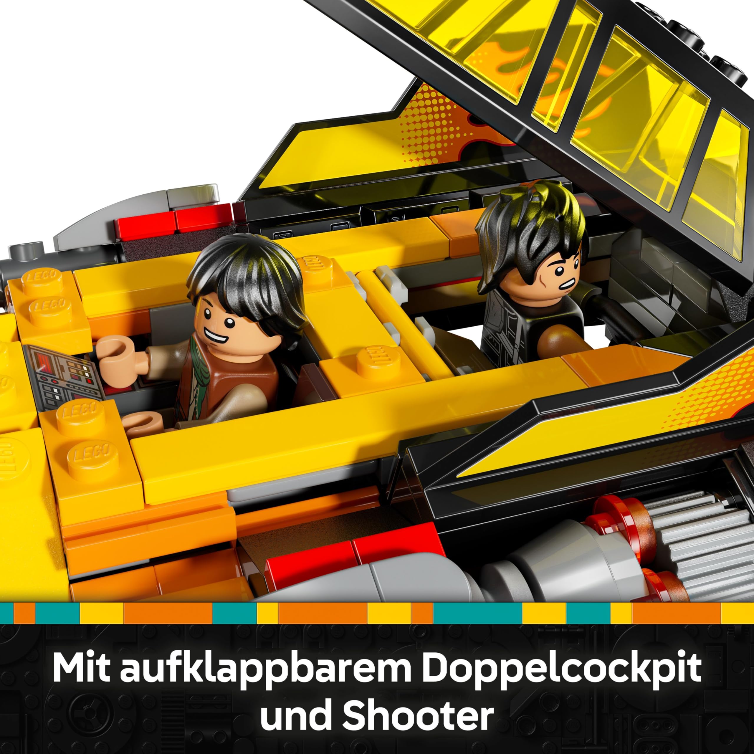 LEGO Star Wars The Force Burner Snowspeeder – Spielzeug zum Bauen und Sammeln mit 3 Minifiguren mit Lichtschwertern & Speederbike - Geschenk für Jungen ab 7 Jahren & Rebuild The Galaxy Fans - 75414 6
