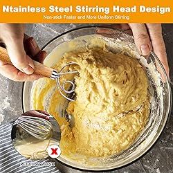 Aqdocvf 2-Pack Danish Dough Whisk, 13-Inch Bread
