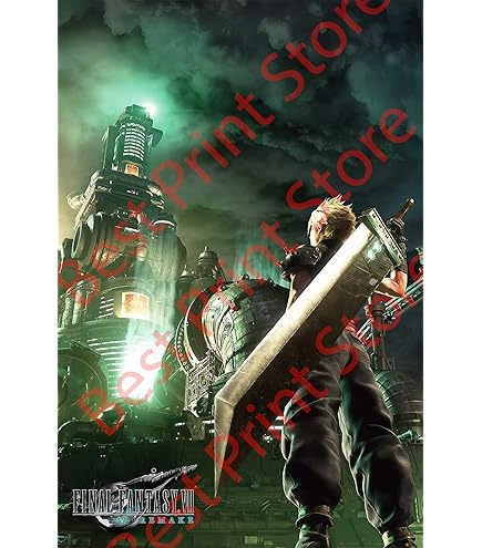 Amazon.com: Best Print Store - Final Fantasy 7 Remake Poster Print