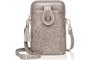 APHISON Mini Cell Phone Purse, Leather Small Crossbody Bags for Women, Lightweight Cute Purses