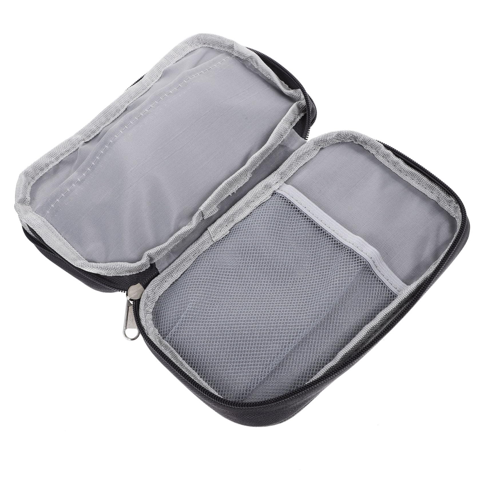 jojofuny Accessories Storage Box cable box number protective case small earphones accessory bag digital bag earphone travel organizer s headphone packing small tools outdoor Grey