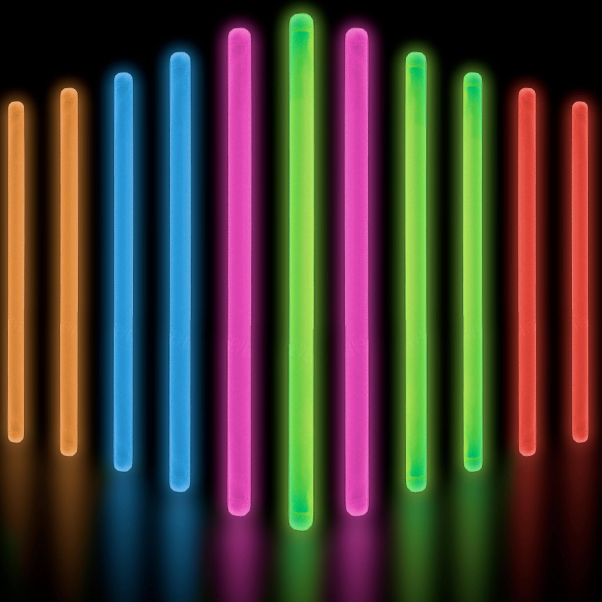 Glow Fever Glow Sticks Bulk - 10" Large Glow Sticks for Concert, Celebrations, & More - Neon Sticks Glow In The Dark Accessories & Party Favours Glowsticks 100 Pack by Party Dragon - Mixed