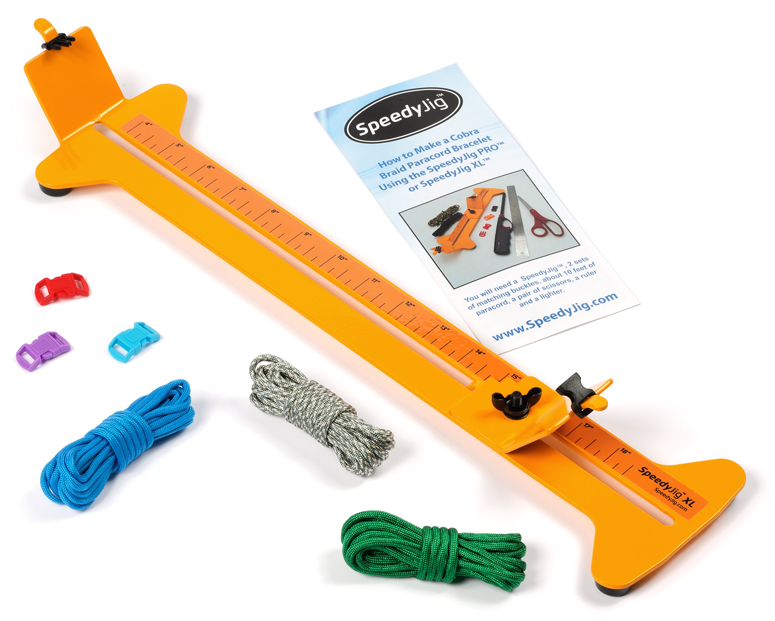 SpeedyJig XL Extra Long Paracord Bracelet Jig Kit Make Bracelets and