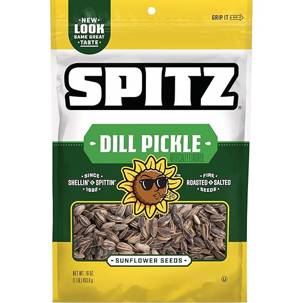 SPITZ, DILL PICKLE SUNFLOWER SEEDS – 16 OZ