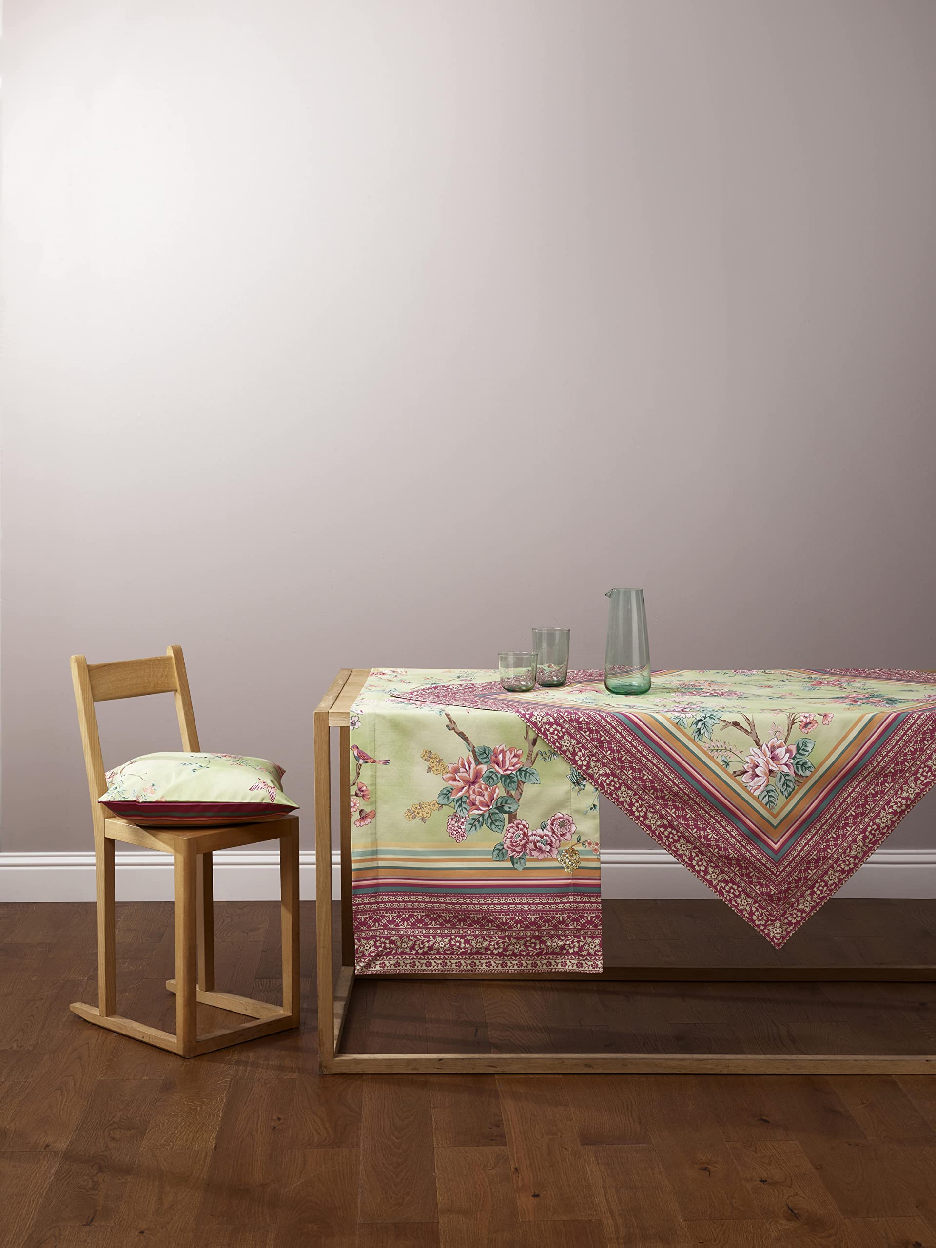 Bassetti Cushion Cover for TW, Cotton, Green, 40 x 40 cm