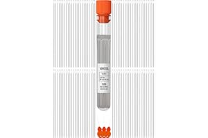 VONEEDL 100 Straight Beading Needles with Convenient Storage Tube Size 11-0.4mm (0.015in) Extra Fine Thread Needles - Perfect for Bead and Sequin Embroidery, Jewelry Making, Crafting, and DIY
