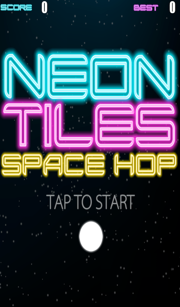 Neon Tiles Space Hop Ad-Free