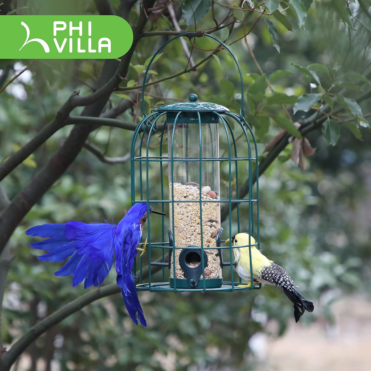 Amazon Com Phi Villa Wild Bird Feeder Squirrel Proof Caged