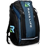 RayaLife Oversized Pro Pickleball Backpack - Waterproof High-Capacity Bag with Shoe Compartment &amp; Fence Hook