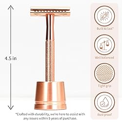 Bambaw Double Edge Safety Razor with Stand, Women