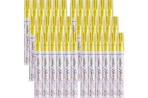 Overseas Yellow Paint Marker Pens - 36 Pack Oil-Based Permanent Markers Set, Quick Drying, Waterproof, Medium Tip Paint Pens 
