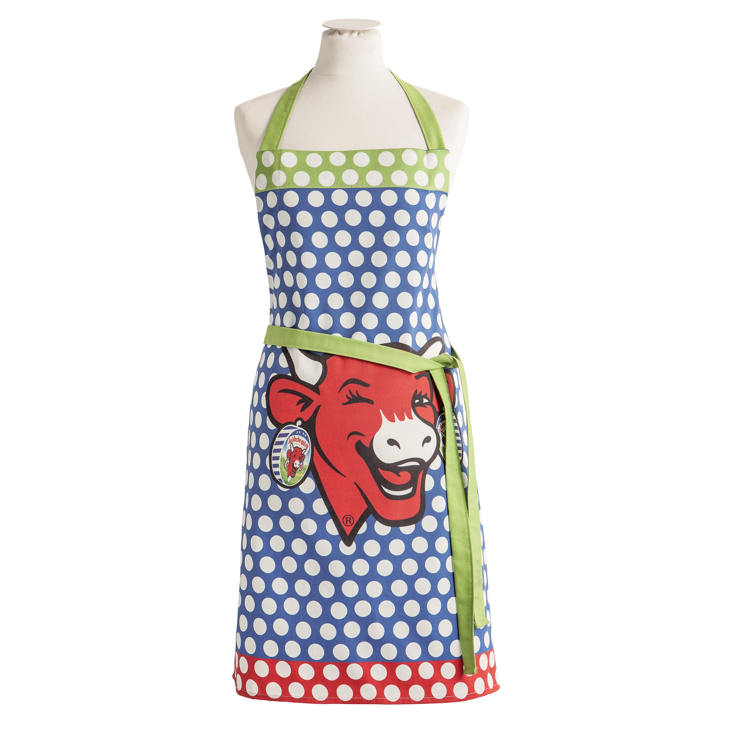 Coucke Printed Apron, Cotton Pop, Made in France