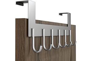 WEBI Over The Door Hook for Hanging Over Door Towel Rack,Door Coat Hanger Over The Door Coat Rack for Clothes,Back of Bathroo