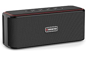 Monster Shock Plus Haut-parleur Bluetooth 5.4 portable, double haut-parleur 30 W, basses profondes, 15 heures d'autonomie, pr