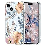 Pepmune Magnetic for iPhone 15 Case Floral, Cute