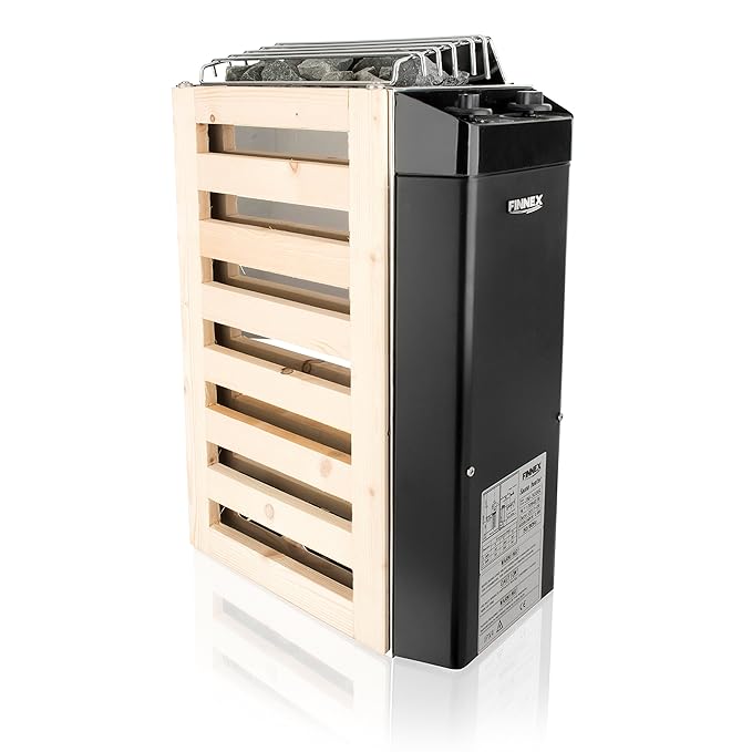 Finnex Compact Sauna Heater 3kW Space Saving Small Saunas With Rocks