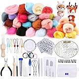 羊毛フェルト フェルトツール Dennty ウールフェルト キット 40色羊毛フェルト フェルティングニードルセット フェルト手芸 専用ツール 道具 DIY素材 スターターキット