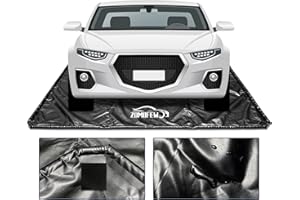 ZOMOFEW Containment Mat, Non-Slip Garage Floor Mat, Heavy Duty Waterproof Containment Mat for Snow Ice Water and Mud (8'6" x 20')